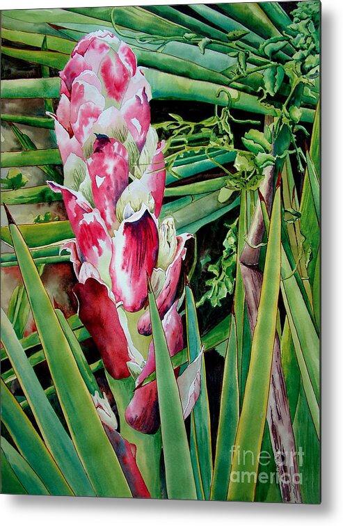Floral Painting Metal Print featuring the painting Spanish Dagger III by Kandyce Waltensperger