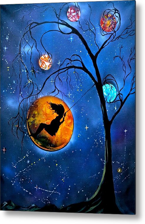 Star Metal Print featuring the painting Star Swing by Gregory Merlin Brown