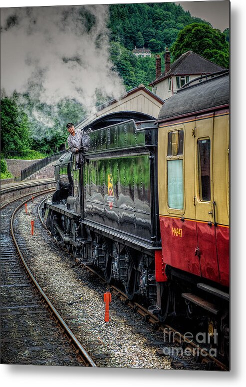 Steam Locomotive Metal Print featuring the photograph Steam Train 3802 by Adrian Evans
