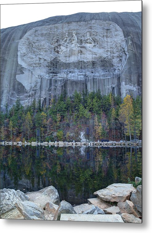 Stone Metal Print featuring the photograph Stone Mountain - 2 by Charles Hite