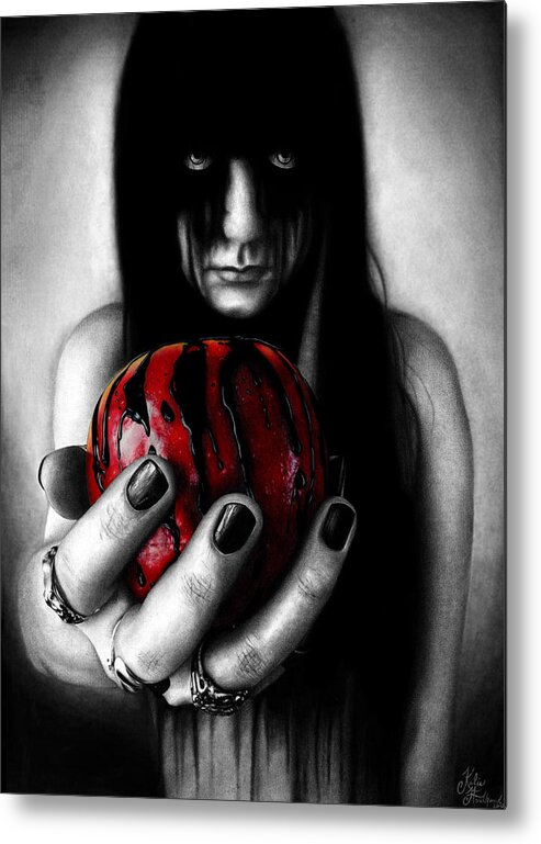 Tainted Love Metal Print featuring the drawing Tainted Love DRAWING by Kalie Hoodhood
