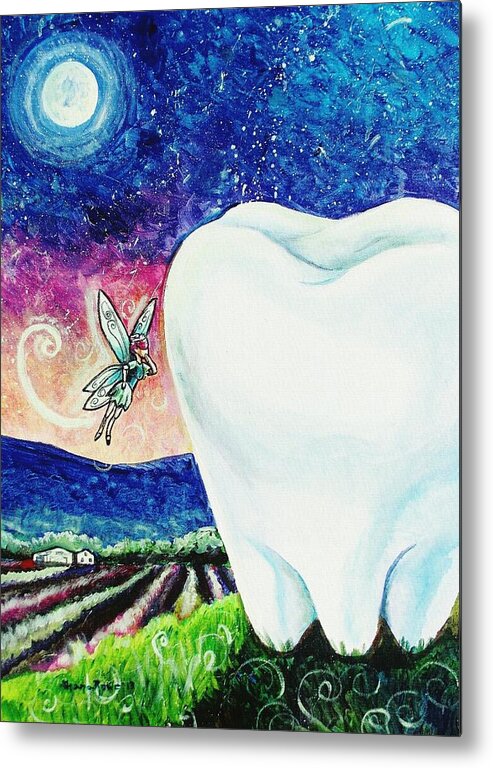 Fairy Metal Print featuring the painting That's No Baby Tooth by Shana Rowe Jackson