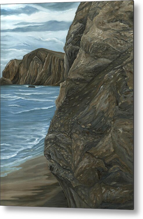Rock Metal Print featuring the painting The Rock by Angeles M Pomata