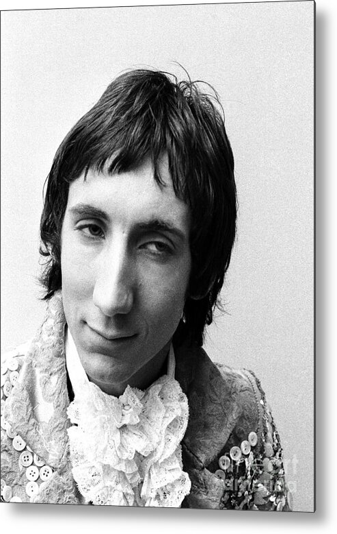 Pete Townshend Metal Print featuring the photograph The Who Pete Townshend 1967 by Chris Walter