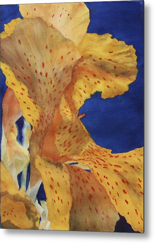 Lily Metal Print featuring the painting TIger lily by Barbara Littenberg