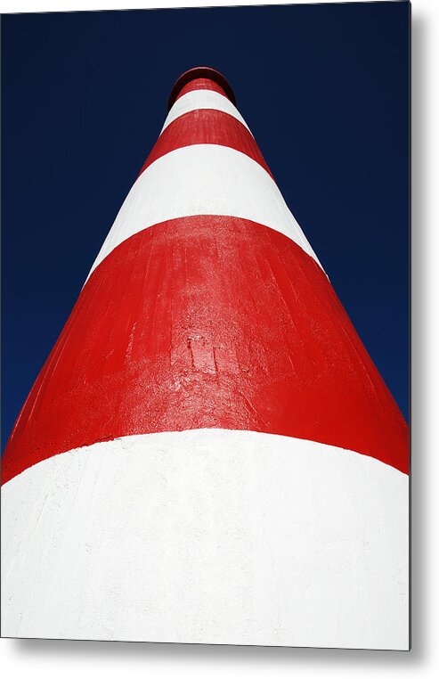 Lighthouse Metal Print featuring the photograph Tower of Contrast by Ramunas Bruzas