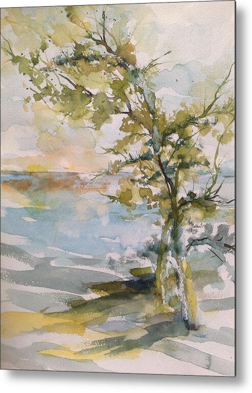Trees Metal Print featuring the painting Tree Study by Robin Miller-Bookhout