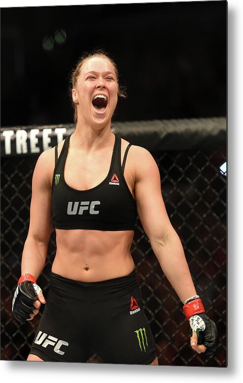 Ronda Rousey Metal Print featuring the photograph Ufc 184 Rousey V Zingano by Harry How
