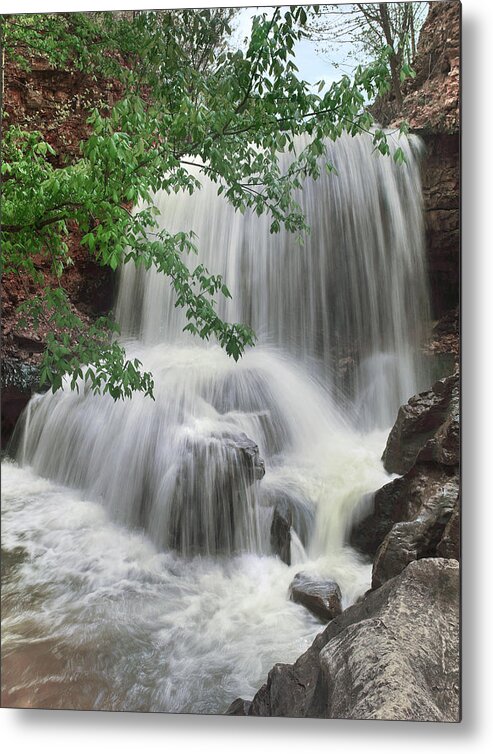 Tim Fitzharris Metal Print featuring the photograph Waterfall Tanyard Creek Bella Vista by Tim Fitzharris