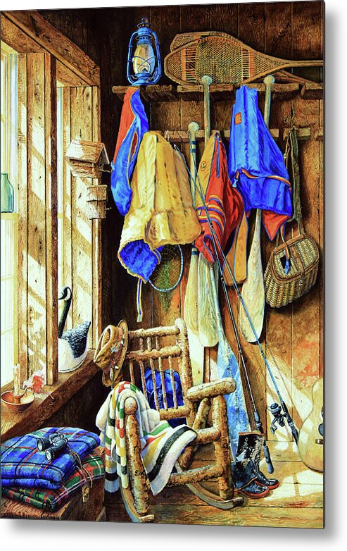 Still Life Paintings Metal Print featuring the painting Where The Heart Is by Hanne Lore Koehler