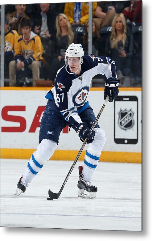 People Metal Print featuring the photograph Winnipeg Jets V Nashville Predators by John Russell