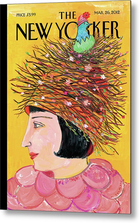 Bird Metal Print featuring the painting Spring Has Sprung by Maira Kalman