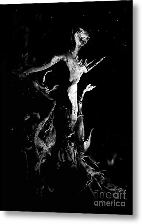 Wooden Alien Metal Print featuring the photograph Woody Alien by Petros Yiannakas