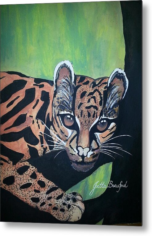 Wild Metal Print featuring the painting Young In Wild by Joetta Beauford