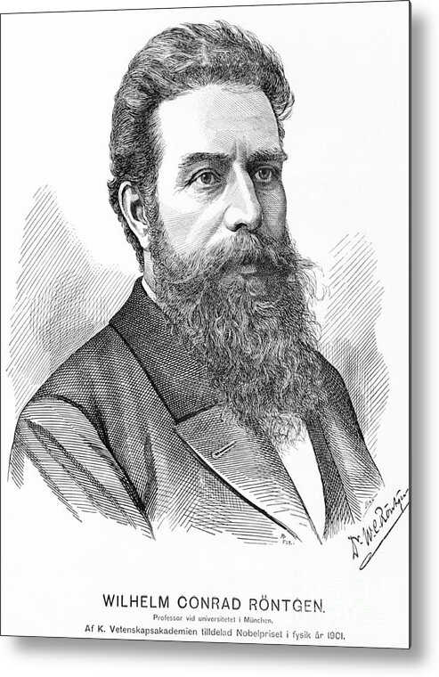 Science Metal Print featuring the photograph Wilhelm Roentgen, German Physicist #1 by Science Source