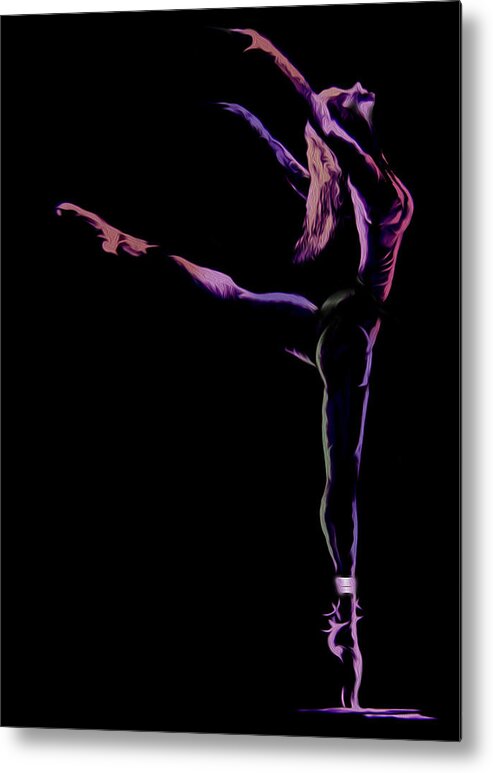 Dancer Metal Print featuring the painting Dancer #2 by Jose Luis Reyes