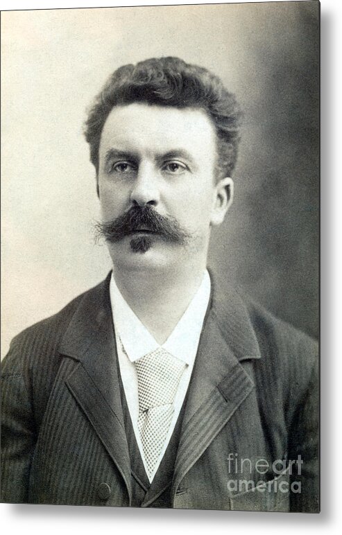 19th Century Metal Print featuring the photograph GUY de MAUPASSANT #7 by Granger
