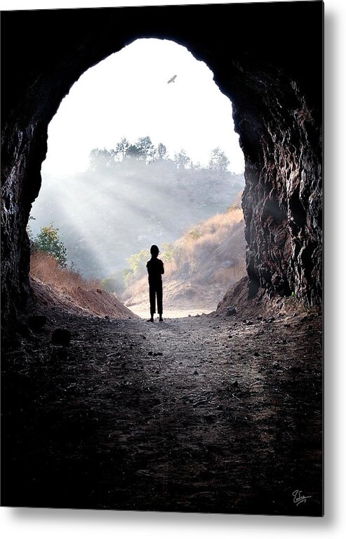 Endre Metal Print featuring the photograph At The Entrance by Endre Balogh