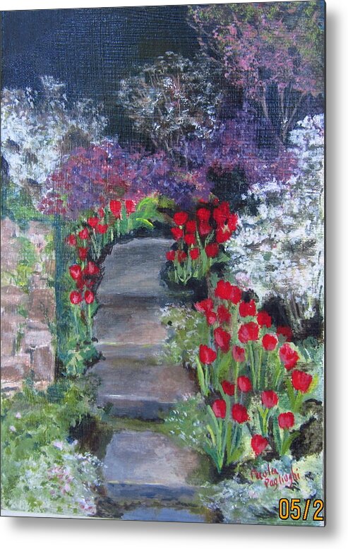 Flower Show Metal Print featuring the painting Flower Show by Paula Pagliughi
