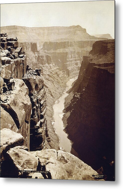 1872 Metal Print featuring the photograph Grand Canyon, 1872 by Granger