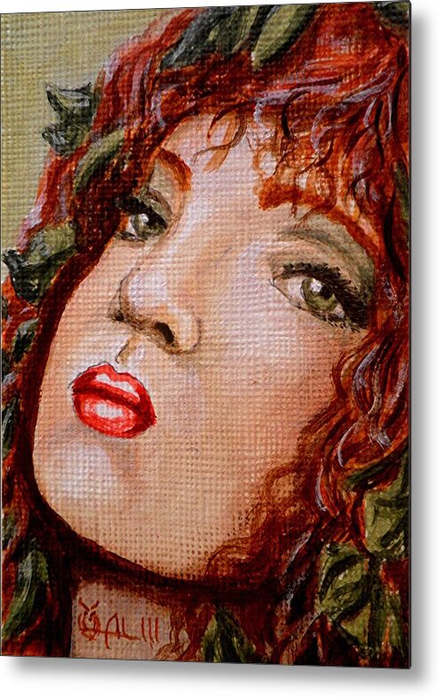 Poison Ive Metal Print featuring the painting I'm Eco Friendly by Al Molina