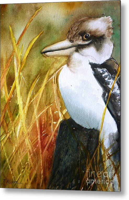 Bird Metal Print featuring the painting Kookaburra Dreaming - original SOLD by Therese Alcorn