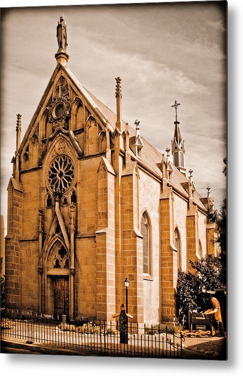 Loretto Chapel Metal Print featuring the photograph Loretto Chapel by Mark Forte