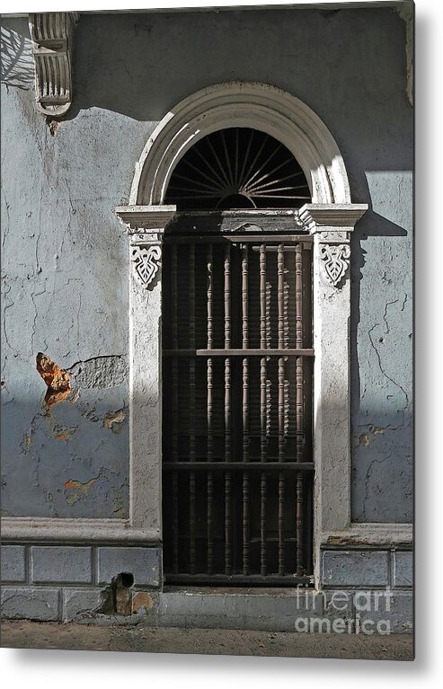 Architecture Metal Print featuring the photograph Old San Juan Portal by Deborah Smith