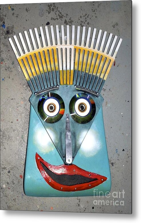 Mask Metal Print featuring the photograph Rake Man by Bill Thomson