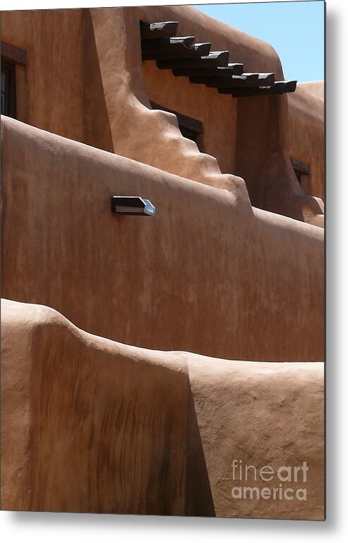 Santa Fe Metal Print featuring the photograph Santa Fe Style by Jeanne Woods