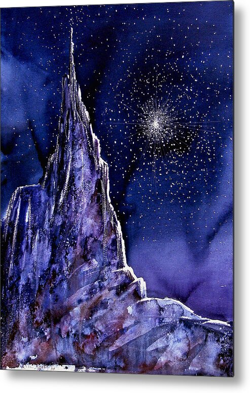 Star Metal Print featuring the painting Starscape by Frank SantAgata