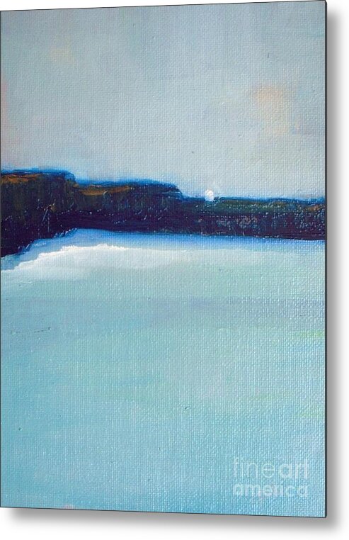 Ocean Metal Print featuring the painting Blue Coast by Vesna Antic