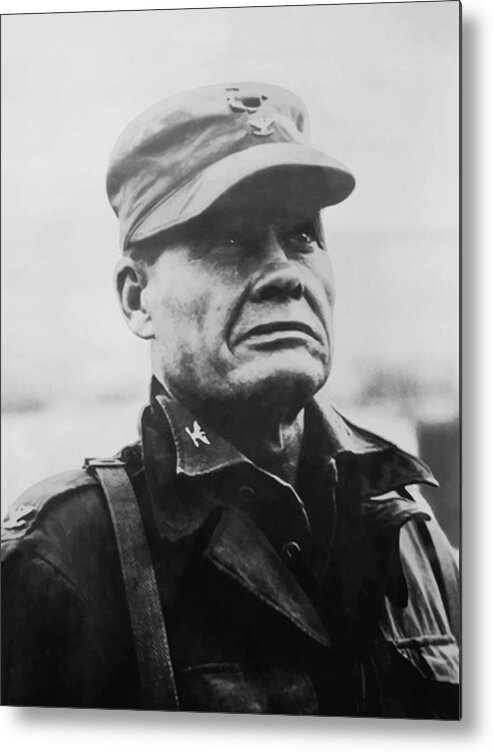 Chesty Puller Metal Print featuring the painting Chesty Puller by War Is Hell Store