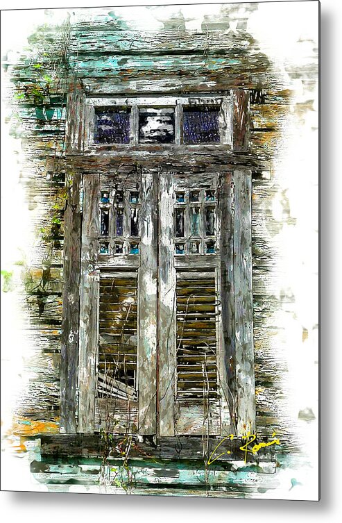 Window Metal Print featuring the digital art The Window #2 by Charlie Roman