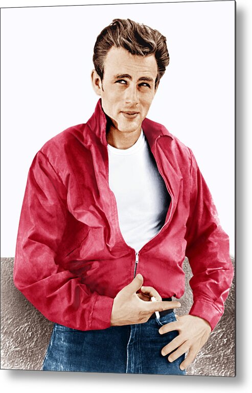 1950s Portraits Metal Print featuring the photograph Rebel Without A Cause, James Dean, 1955 #4 by Everett