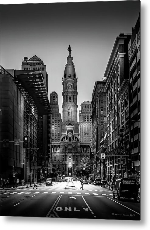 Marvin Saptes Metal Print featuring the photograph A Step Above B/W by Marvin Spates