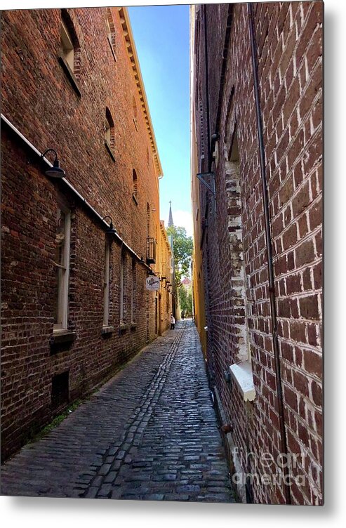 Lodge Alley Metal Print featuring the photograph Alleyway by Flavia Westerwelle