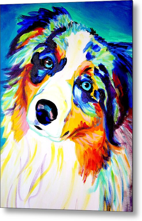Australian Metal Print featuring the painting Aussie - Moonie by Dawg Painter