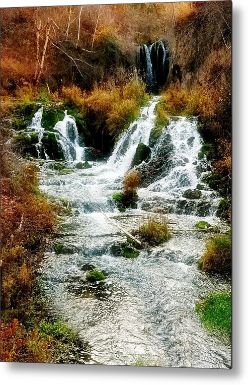 Fall Metal Print featuring the photograph Autumn at Roughlock Falls by Amanda Smith