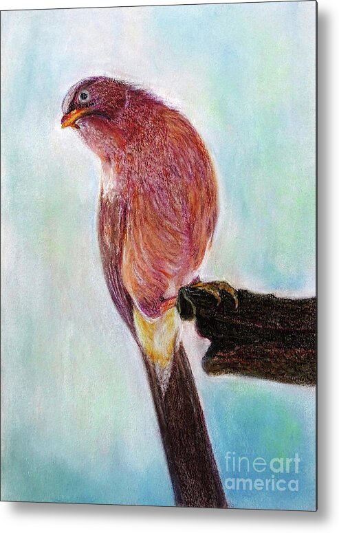 Bird Metal Print featuring the painting Bird by Jasna Dragun