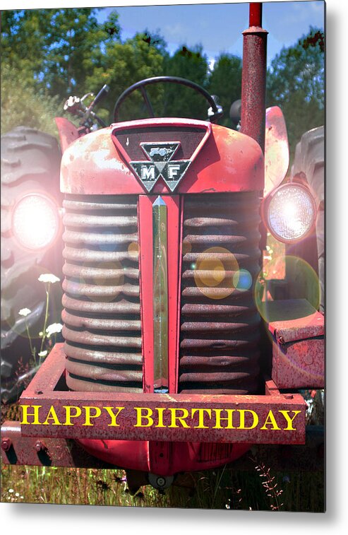 Birthday Metal Print featuring the photograph Birthday Card -- Big M-F by Bob Johnson