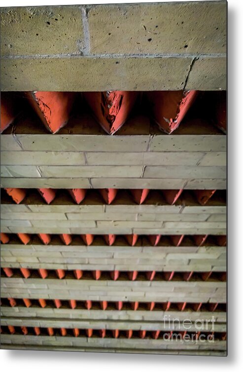 Bricks Metal Print featuring the photograph Brick Patterned Abstract by James Aiken