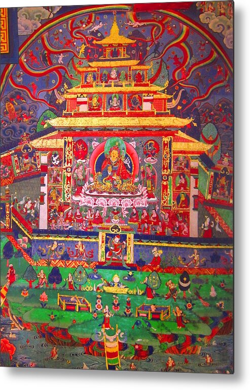 Buddhism Metal Print featuring the painting Buddhist Art by Steve Fields