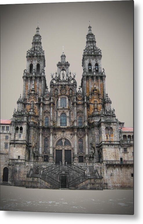Cathedral Metal Print featuring the photograph Cathedral of Santiago de Compostela by Jasna Buncic