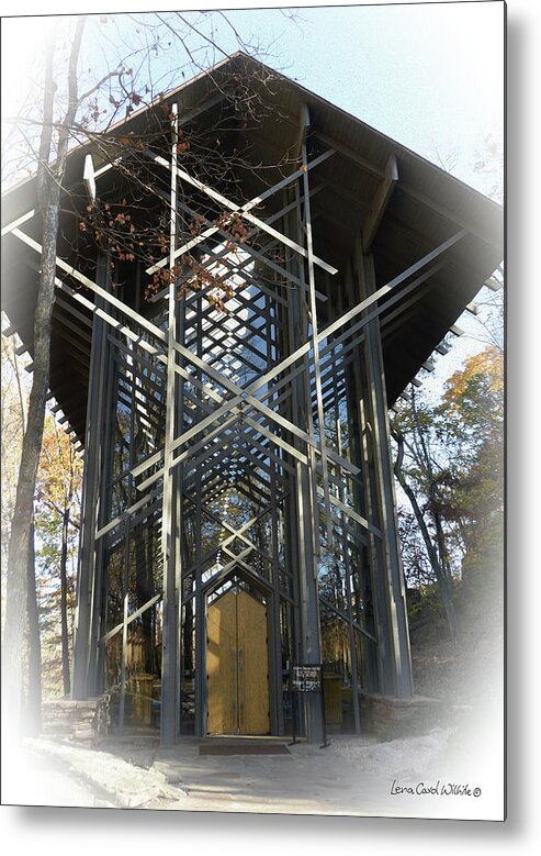 Chapel Metal Print featuring the photograph Chapel In The Woods by Lena Wilhite