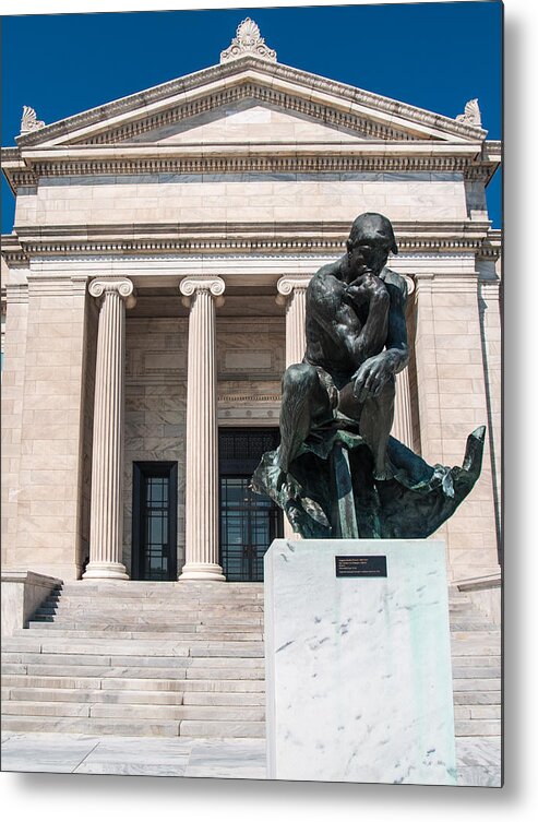 Cleveland Metal Print featuring the photograph Cleveland Museum of Art, The Thinker by Stewart Helberg