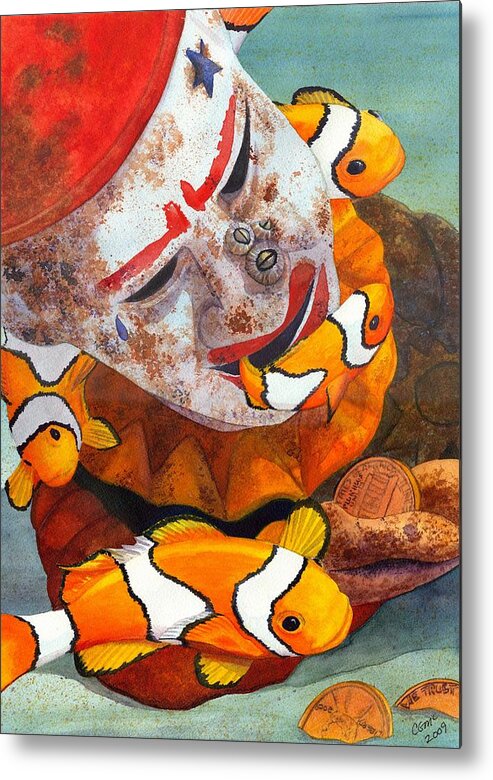 Clown Metal Print featuring the painting Clown Fish by Catherine G McElroy