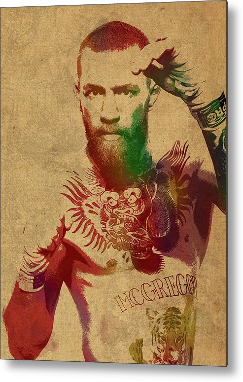 Conor McGregor UFC Portrait Framed Canvas Wall Art Ready To Hang 