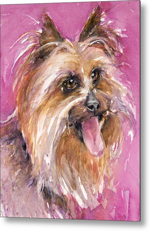 Dog Metal Print featuring the painting Cutie Pie by Judith Levins