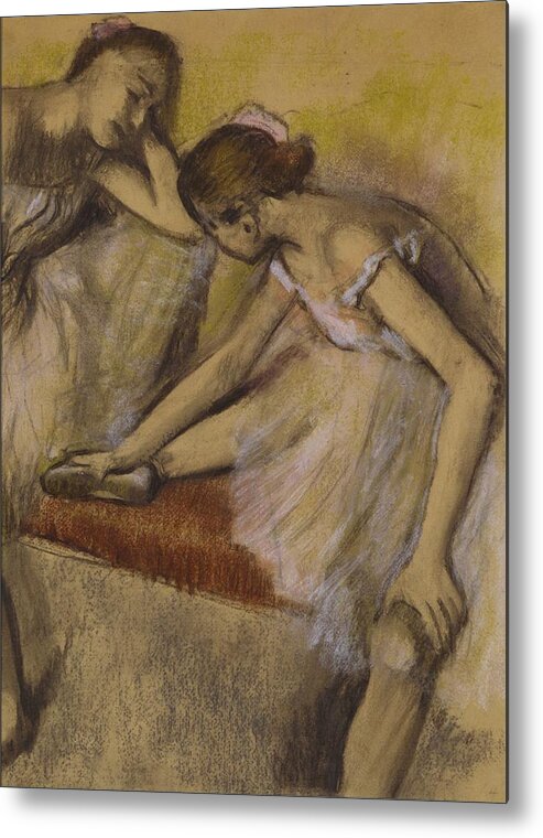 Dancers Metal Print featuring the painting Dancers in Repose by Edgar Degas